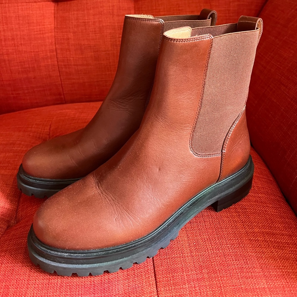 Madewell brown leather boots brand new size 7